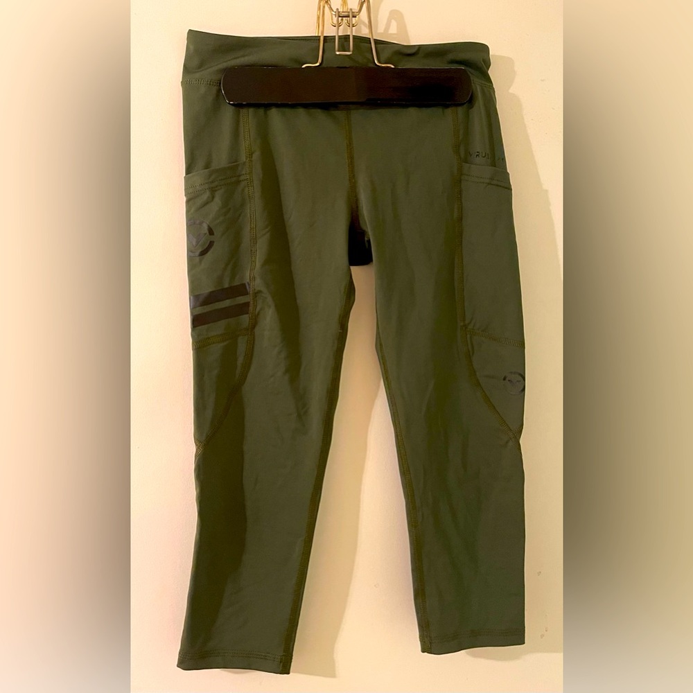 Virus Performance Sportswear - Women’s 3/4 Compression Pant - Olive Green